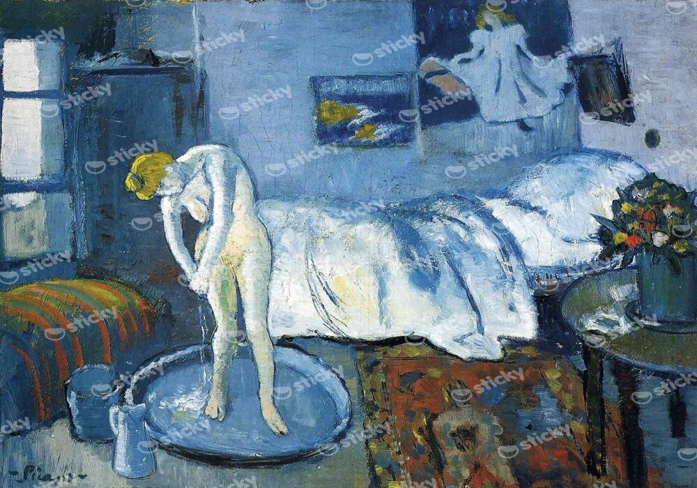 Πινακας σε καμβά PICASSO - A BLUE ROOM