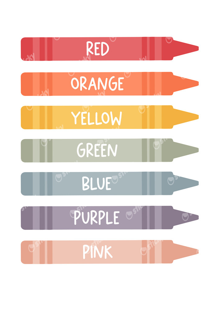 Πινακας σε καμβά CRAYONS COLORS