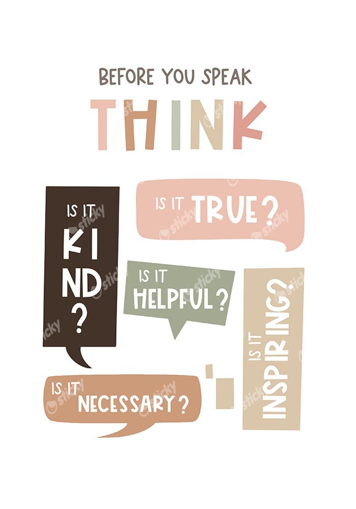 Πόστερ BEFORE YOU SPEAK