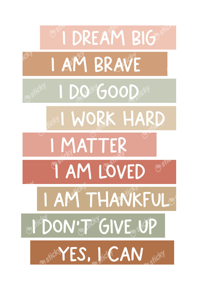 Πινακας σε καμβά POSITIVE THINKING