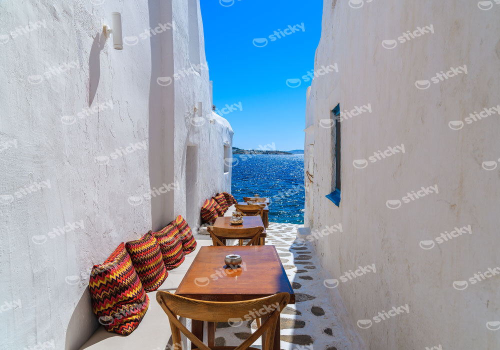 Πινακας σε καμβά BAR IN MYKONOS