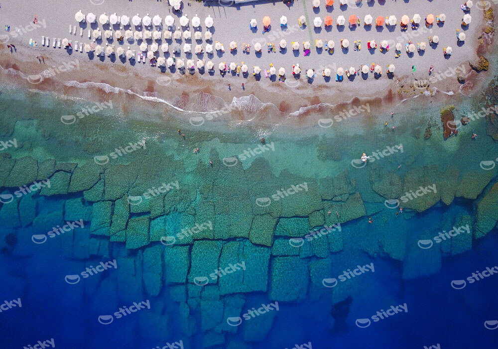 Πινακας σε καμβά ELLI BEACH RHODES
