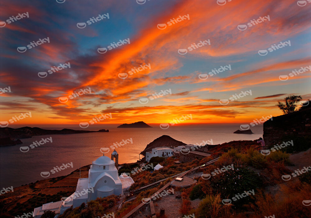 Πινακας σε καμβά KASTRO MILOS