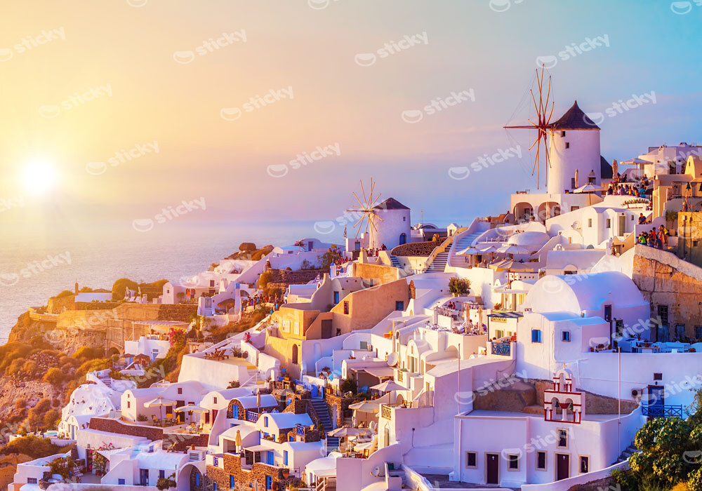 Πινακας σε καμβά OIA SANTORINI 3