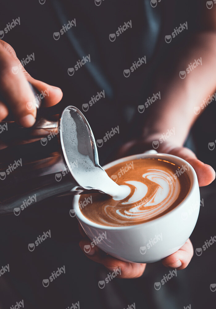 Πινακας σε καμβά LATTE ART COFFEE