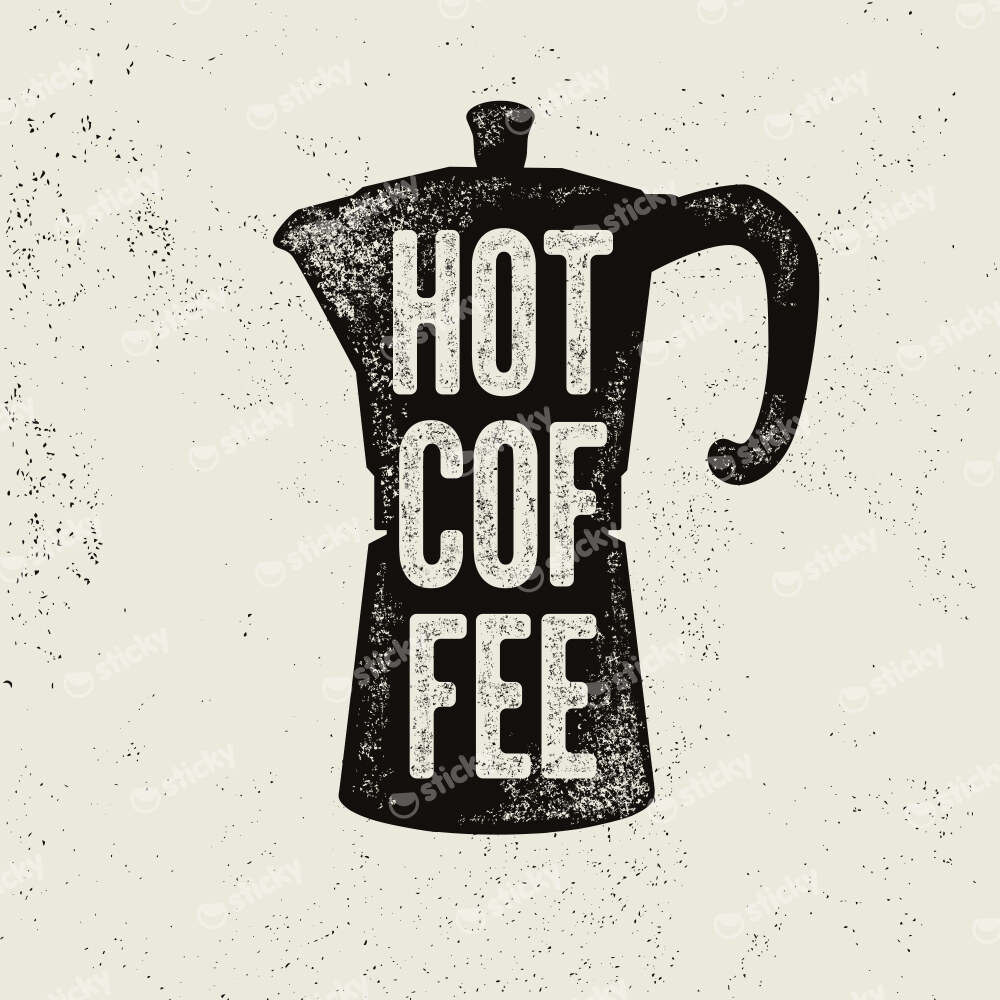 Πίνακας Τετράγωνος HOT COFFEE