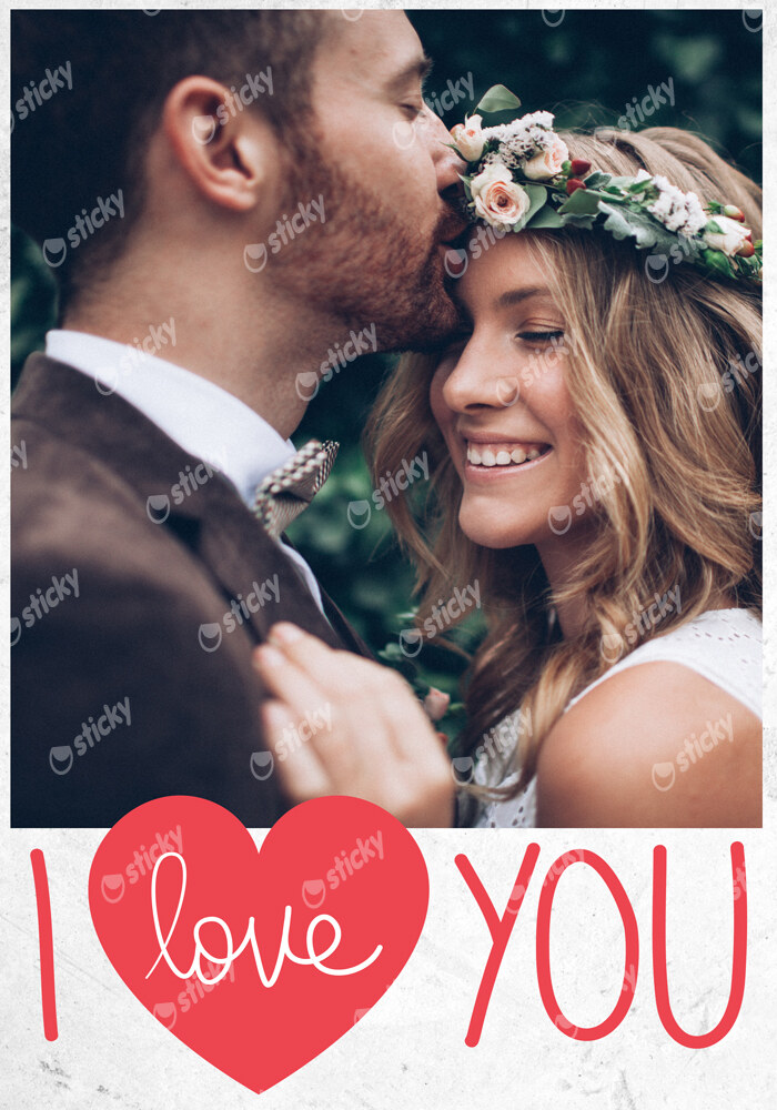 Πίνακας σε καμβά I LOVE YOU COUPLE