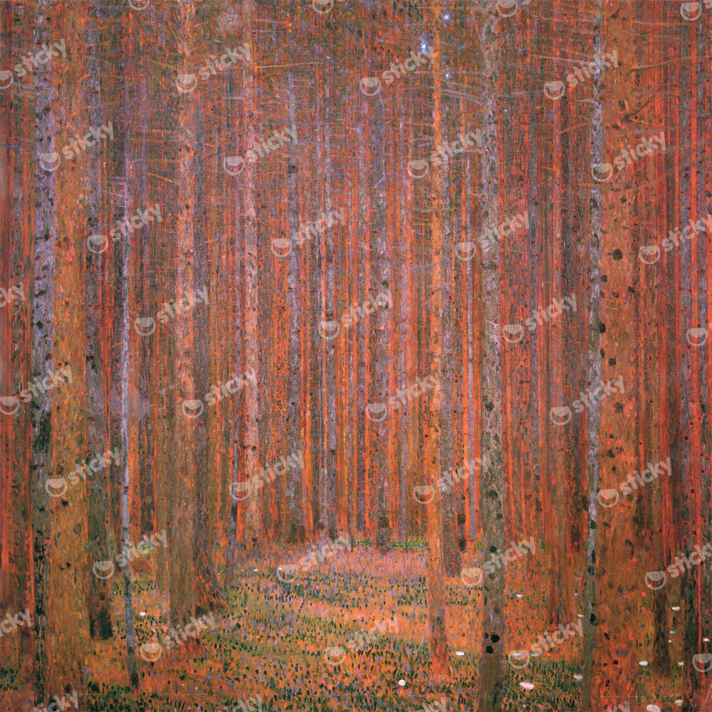 Πίνακας σε καμβά KLIMT - TANNENWALD