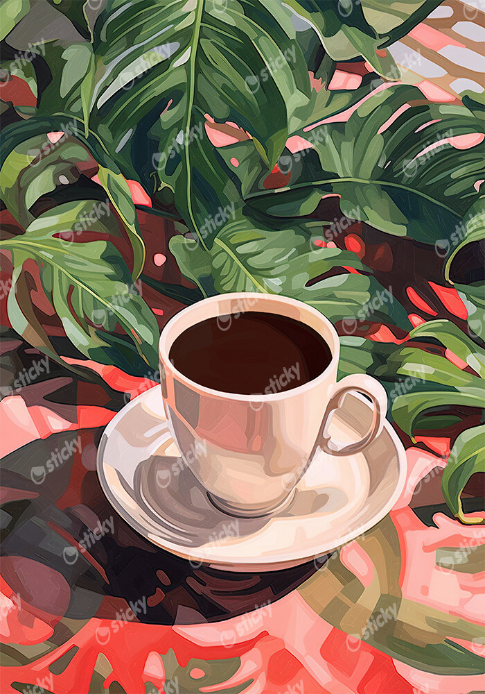 Πόστερ COFFEE AND PLANTS
