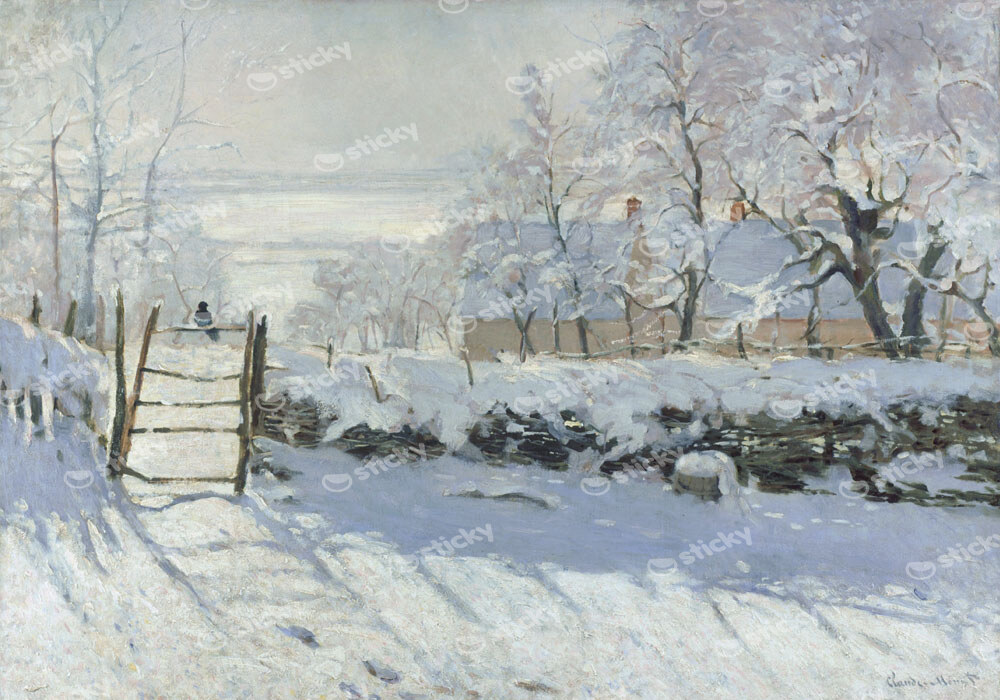 Πινακας σε καμβά MONET - THE MAGPIE