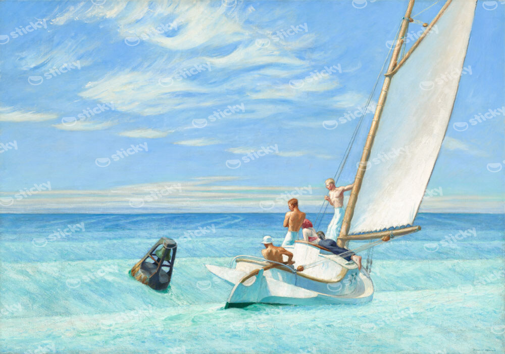 Πινακας σε καμβά EDWARD HOPPER - GROUND SWELL