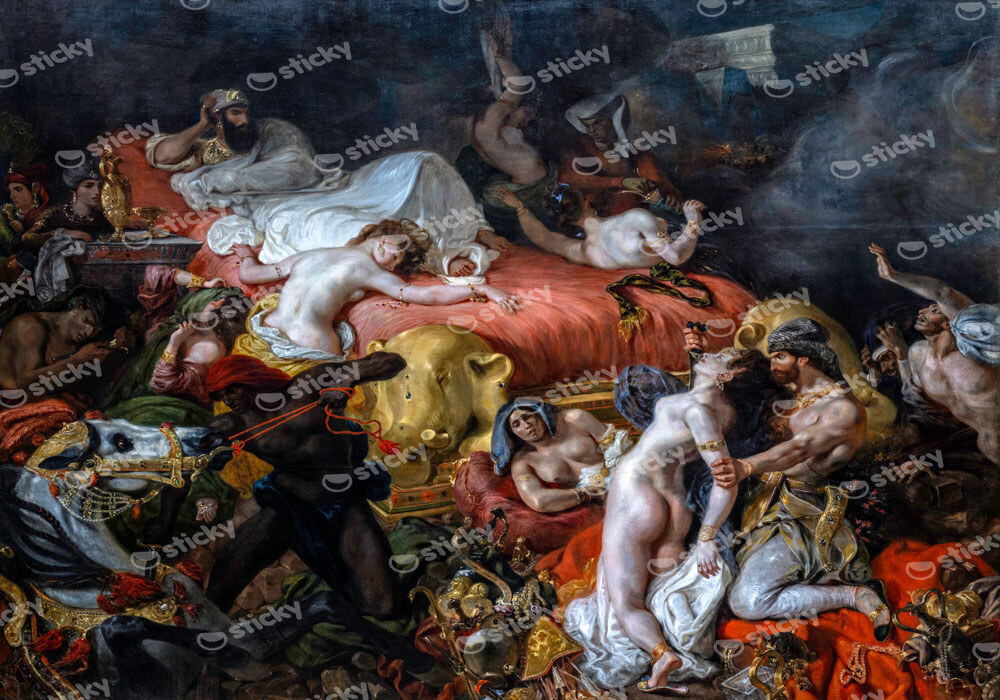 Πινακας σε καμβά DELACROIX - DEATH OF SARDANAPALUS