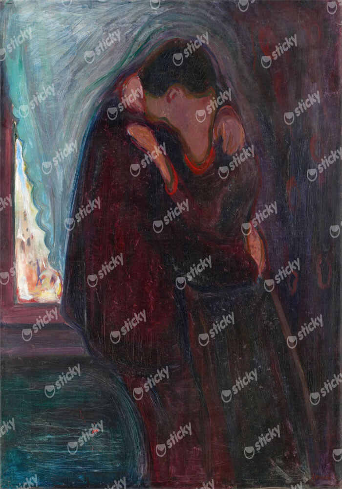 Πινακας σε καμβά EDVARD MUNCH - THE KISS