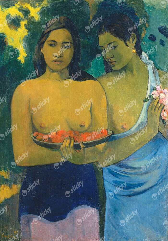 Πινακας σε καμβά PAUL GAUGUIN - TWO TAHITIAN WOMEN