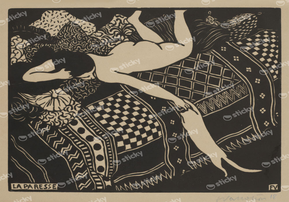 Πινακας σε καμβά FELIX VALLOTTON - THE LAZINESS