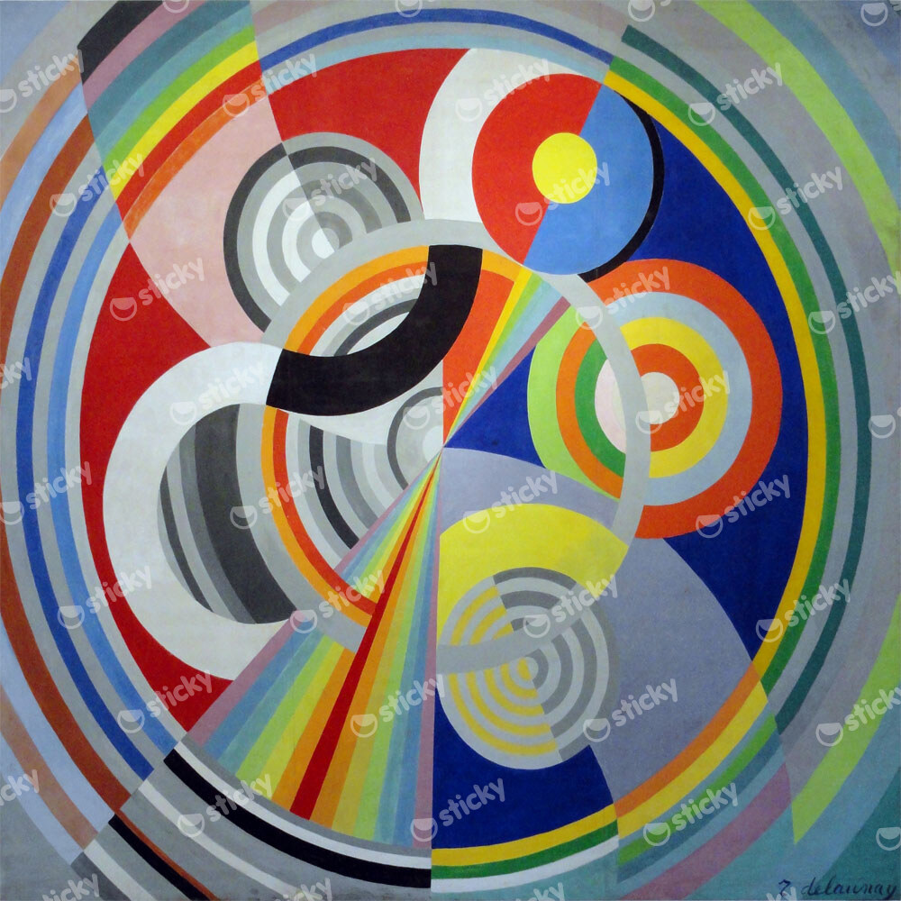Πίνακας σε καμβά ROBERT DELAUNAY - RHYTHM NO 1