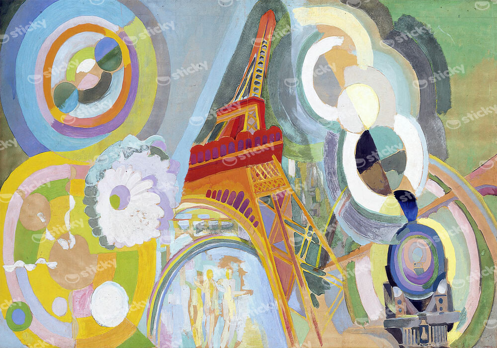 Πινακας σε καμβά ROBERT DELAUNAY - STUDY FOR AIR IRON WATER
