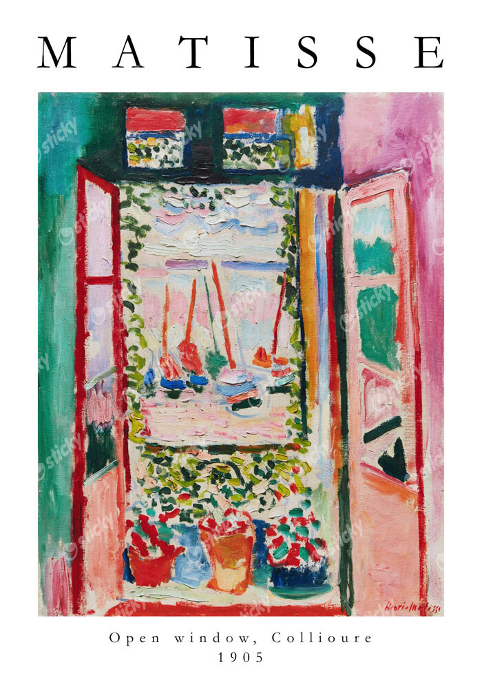 Πόστερ MATISSE - OPEN WINDOW, COLLIOURE
