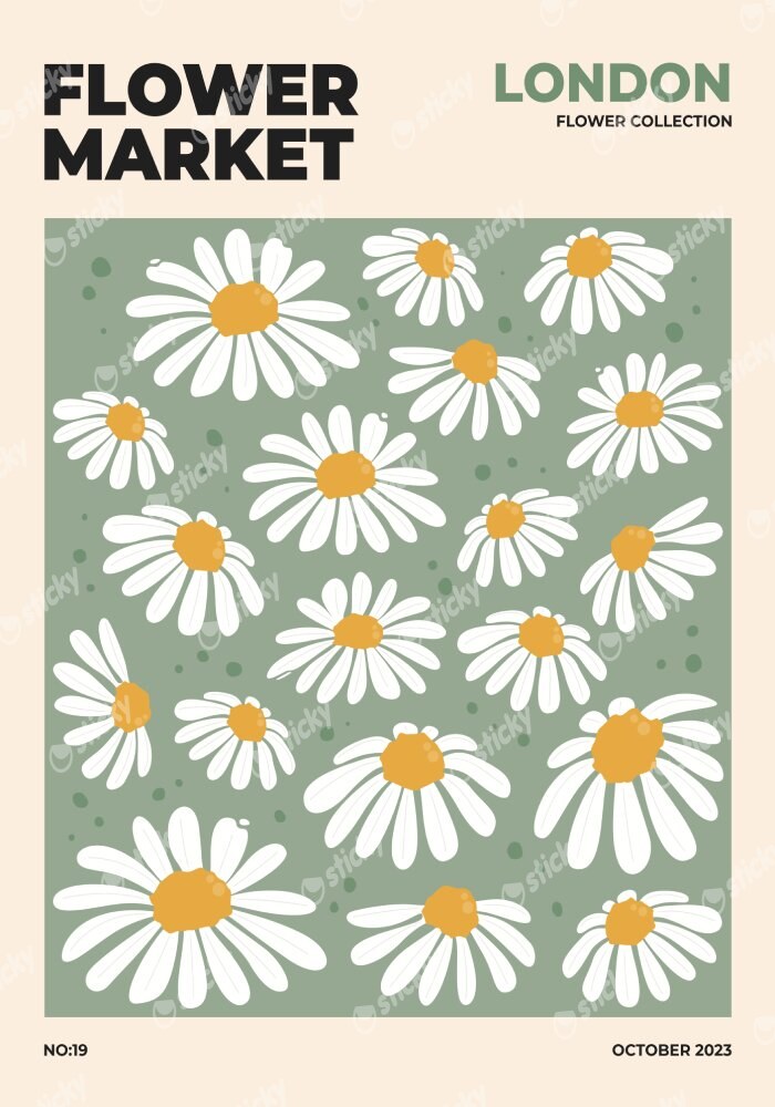 Πόστερ FLOWER MARKET LONDON