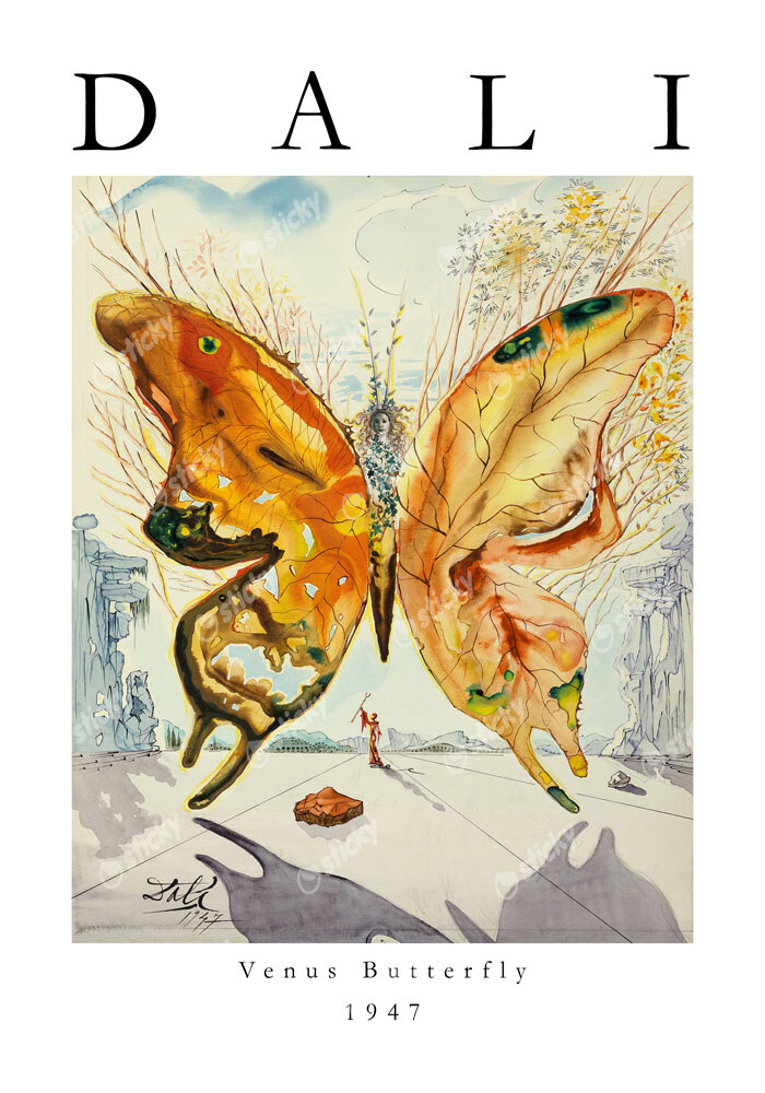 Πόστερ DALI - VENUS BUTTERFLY