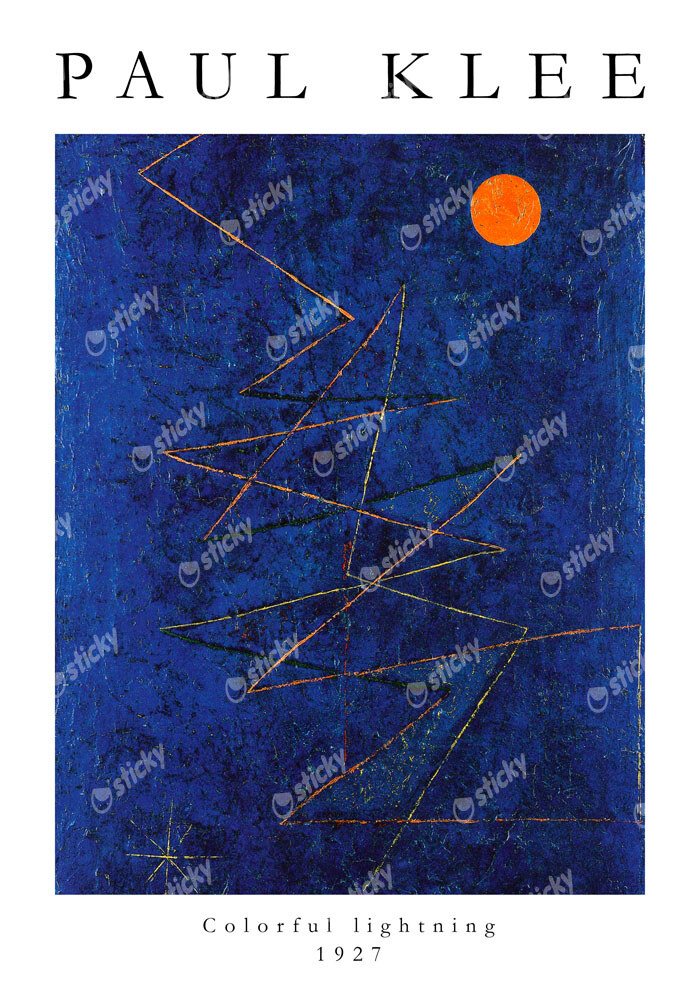 Πόστερ PAUL KLEE - COLORFUL LIGHTNING