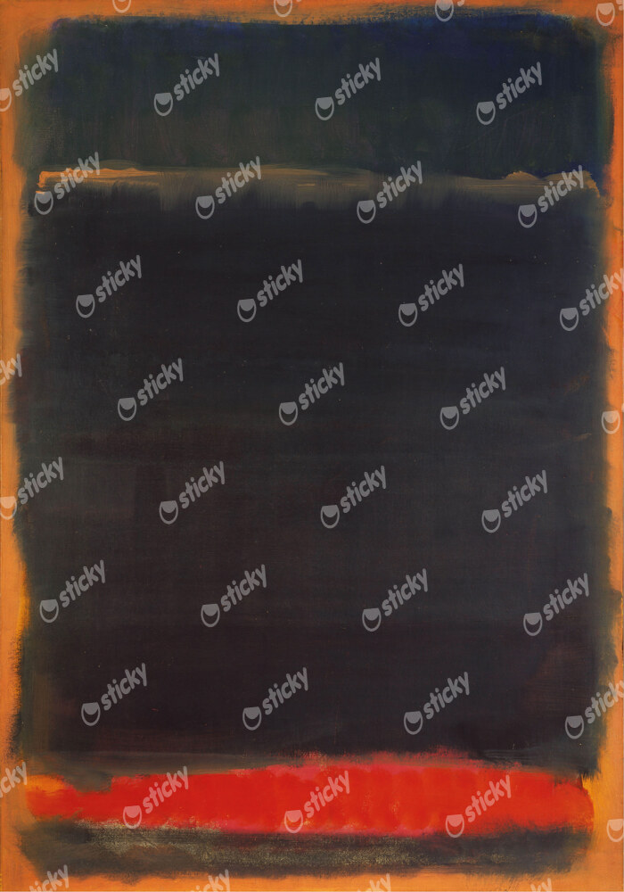 Πινακας σε καμβά ROTHKO - RED ORANGE BLACK