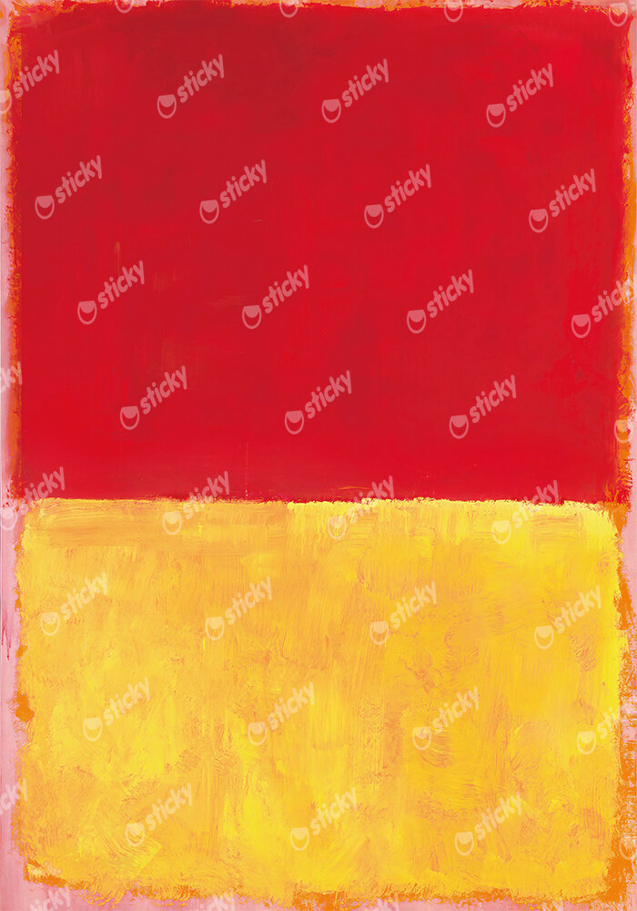 Πινακας σε καμβά ROTHKO - RED YELLOW PINK