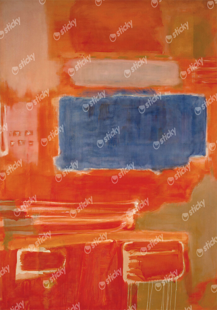 Πινακας σε καμβά ROTHKO - RED BLUE BROWN