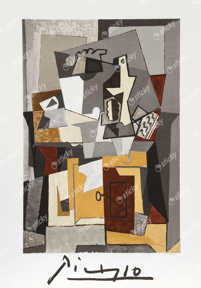 Πόστερ PICASSO - NATURE MORTE A LA PORTE ET A LA CLEF