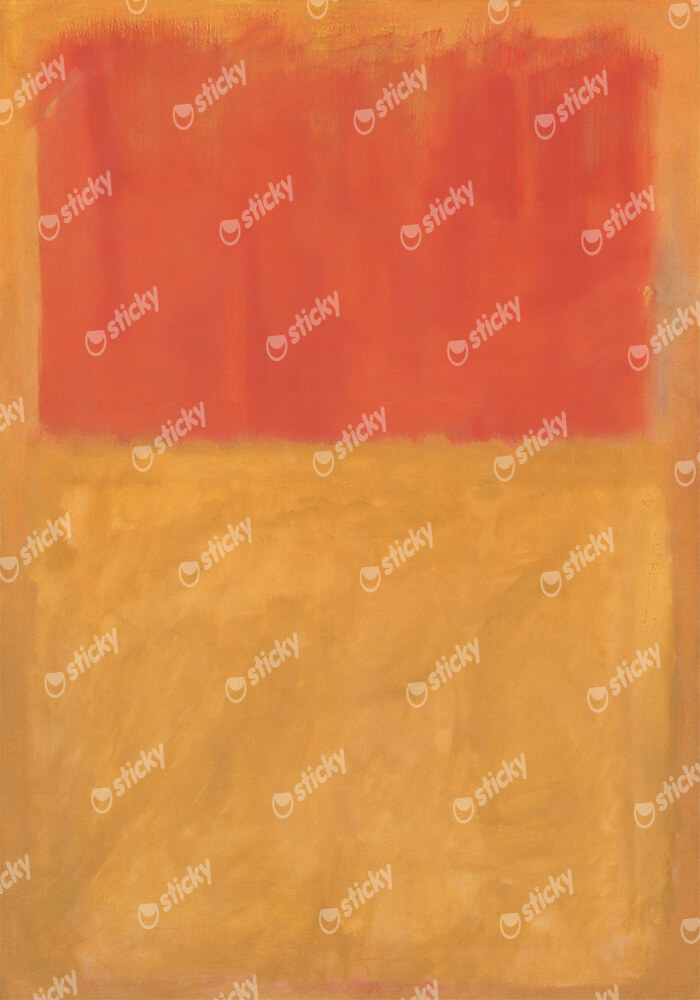 Πινακας σε καμβά ROTHKO - RED ON ORANGE