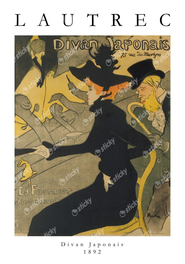 Πόστερ TOULOUSE LAUTREC - DIVAN JAPONAIS