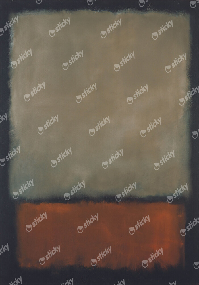Πινακας σε καμβά ROTHKO - BLACK BEIGE RED