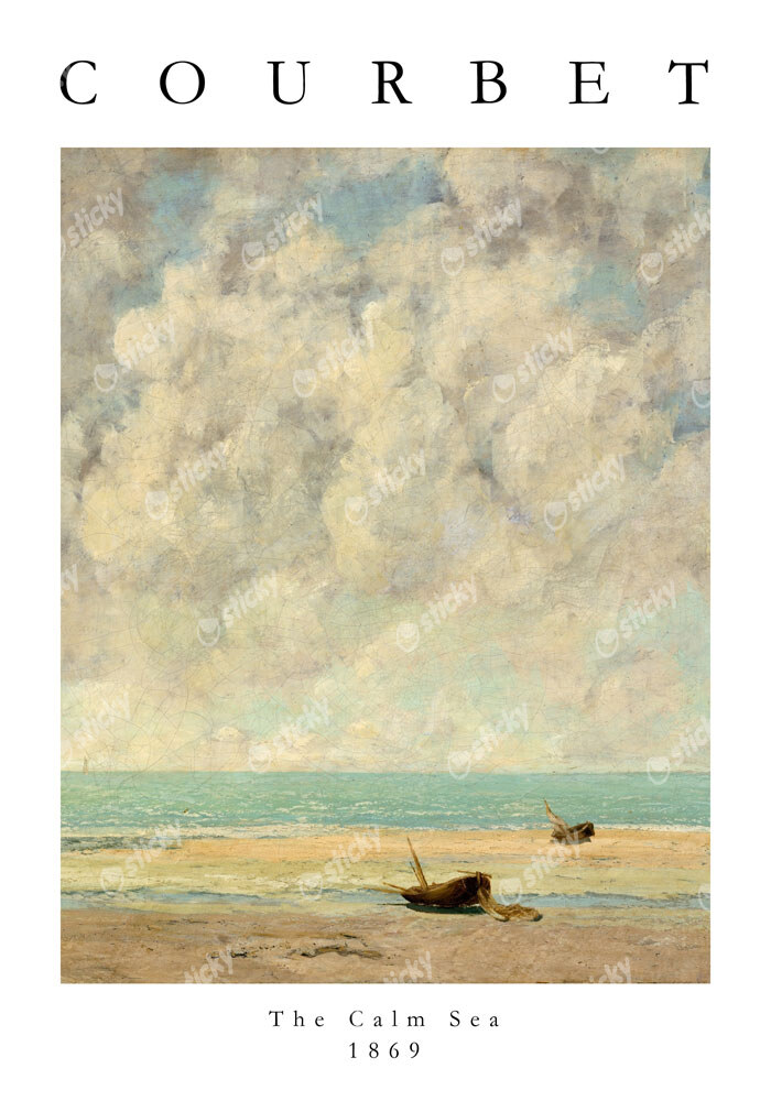 Πόστερ GUSTAVE COURBET - THE CALM SEA