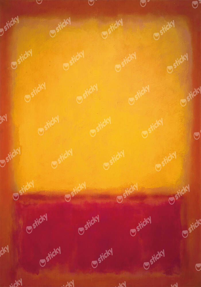 Πινακας σε καμβά ROTHKO - RED YELLOW