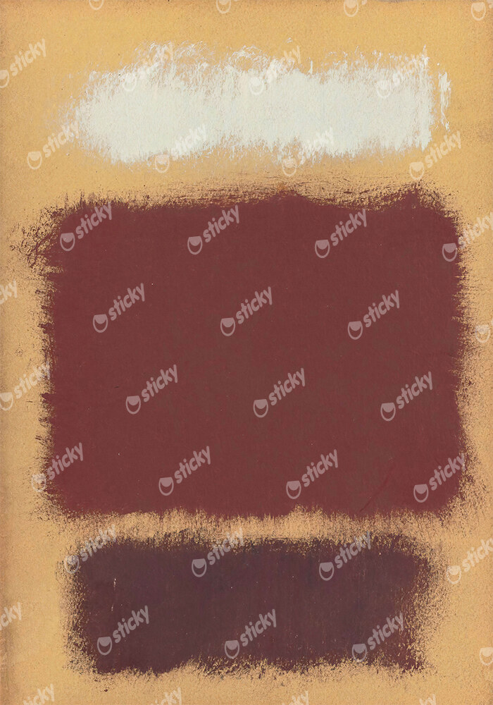 Πινακας σε καμβά ROTHKO - BEIGE BROWN RED WHITE