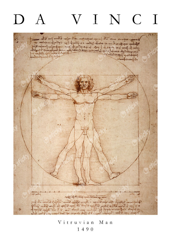 Πόστερ DA VINCI - VITRUVIAN MAN