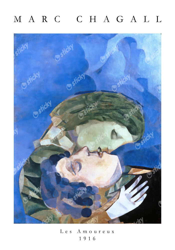 Πόστερ MARC CHAGALL - LES AMOUREUX