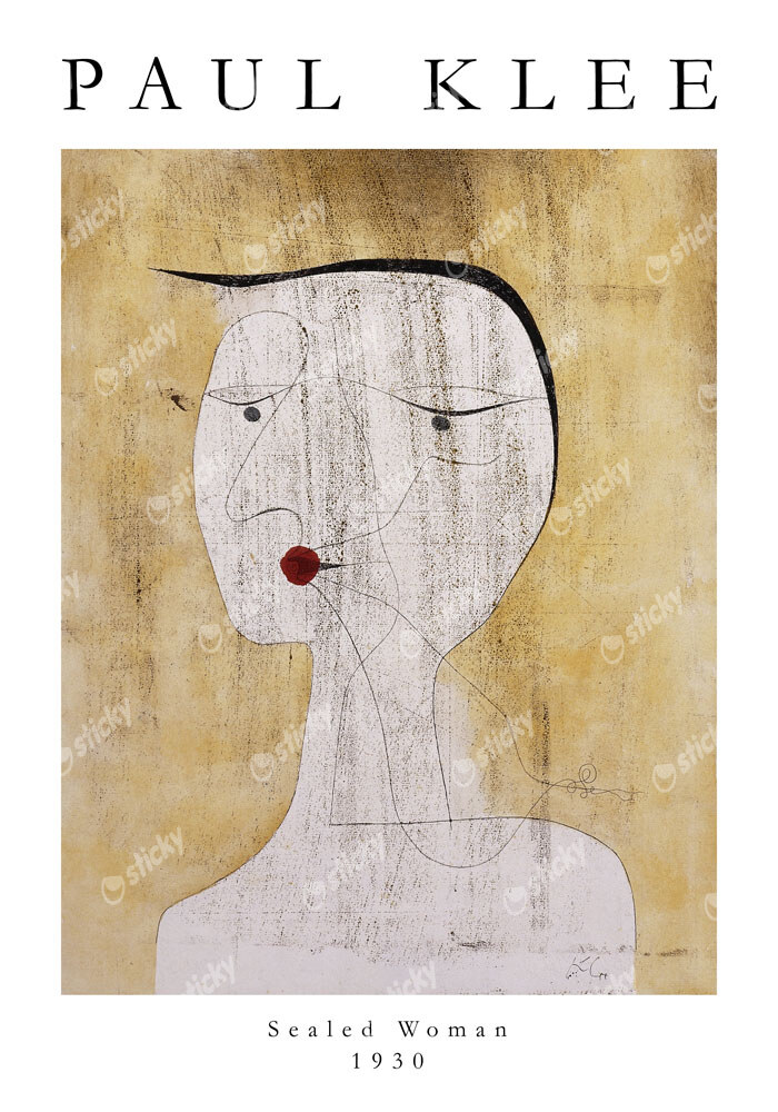 Πόστερ PAUL KLEE - SEALED WOMAN
