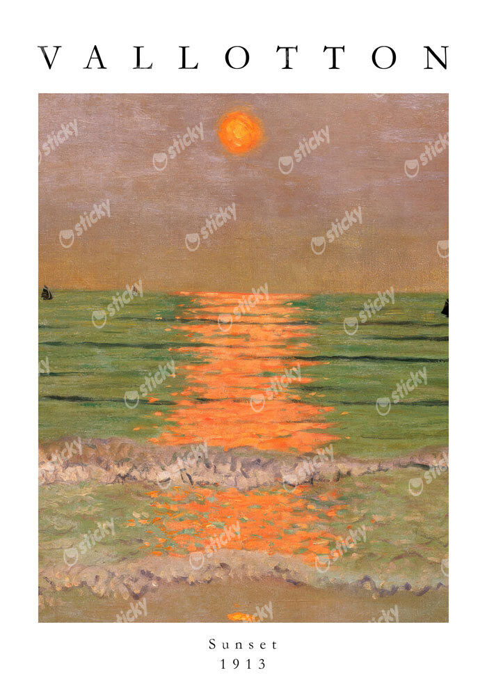 Πόστερ FELIX VALLOTTON - SUNSET