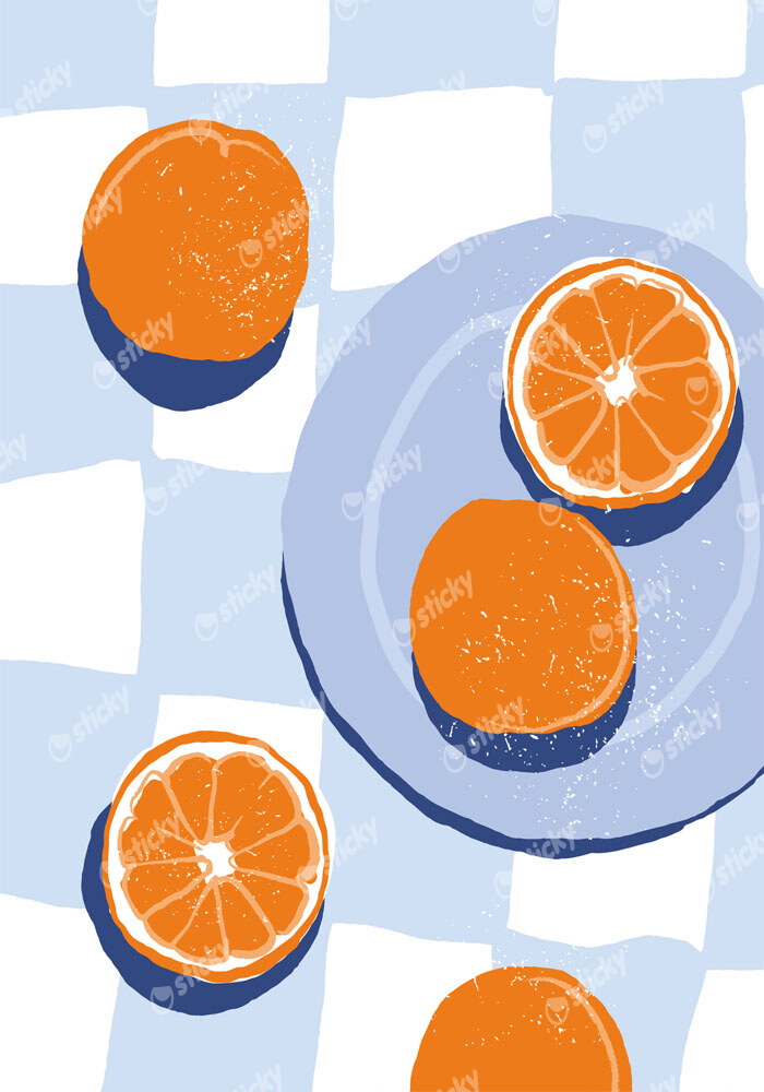 Πόστερ MINIMAL ORANGES 2