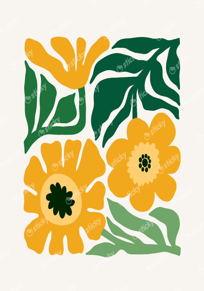Πόστερ DAISIES MATISSE STYLE