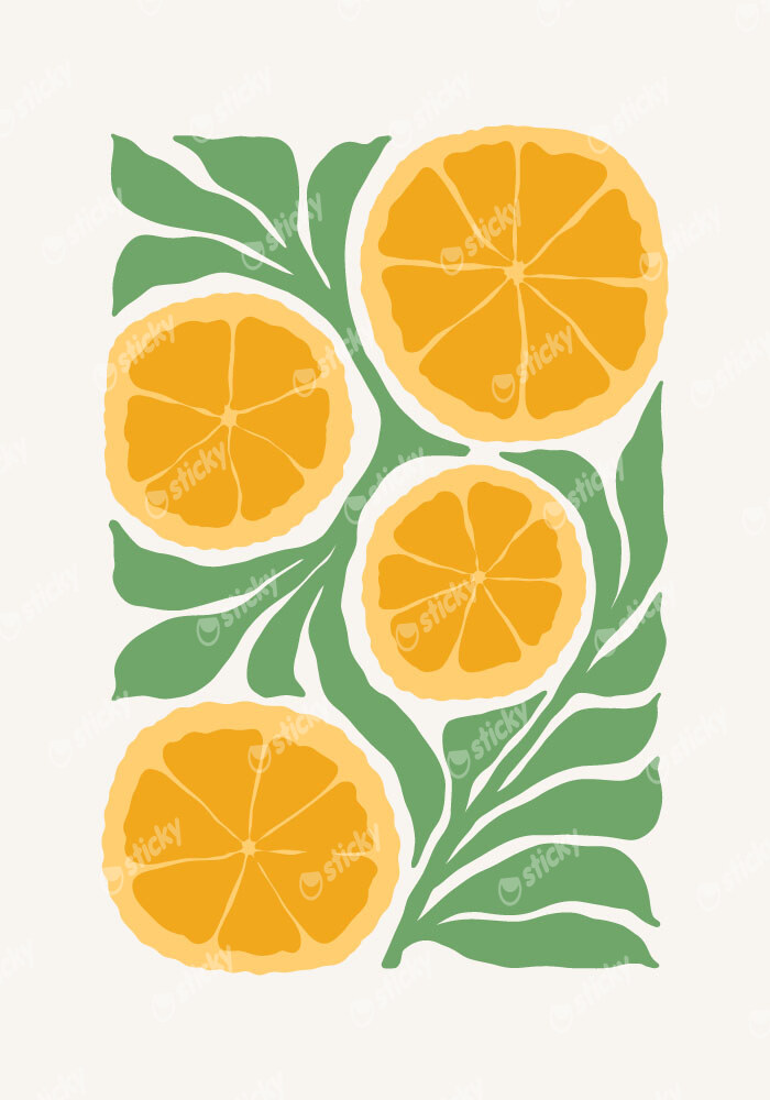 Πόστερ ORANGES MATISSE STYLE