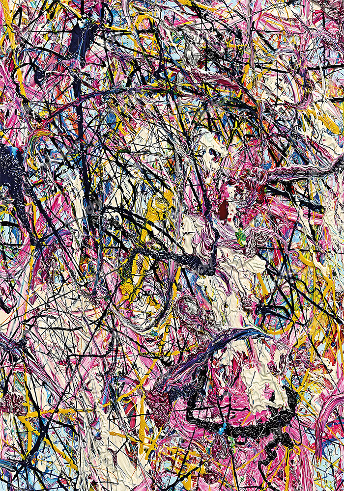 Πινακας σε καμβά JACKSON POLLOCK - EYES BLIND SPOTS