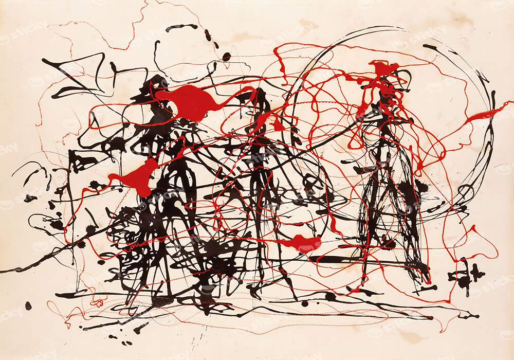 Πινακας σε καμβά JACKSON POLLOCK - UNTITLED no2