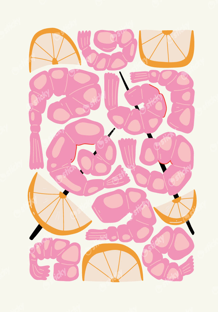 Πόστερ ABSTRACT SHRIMPS