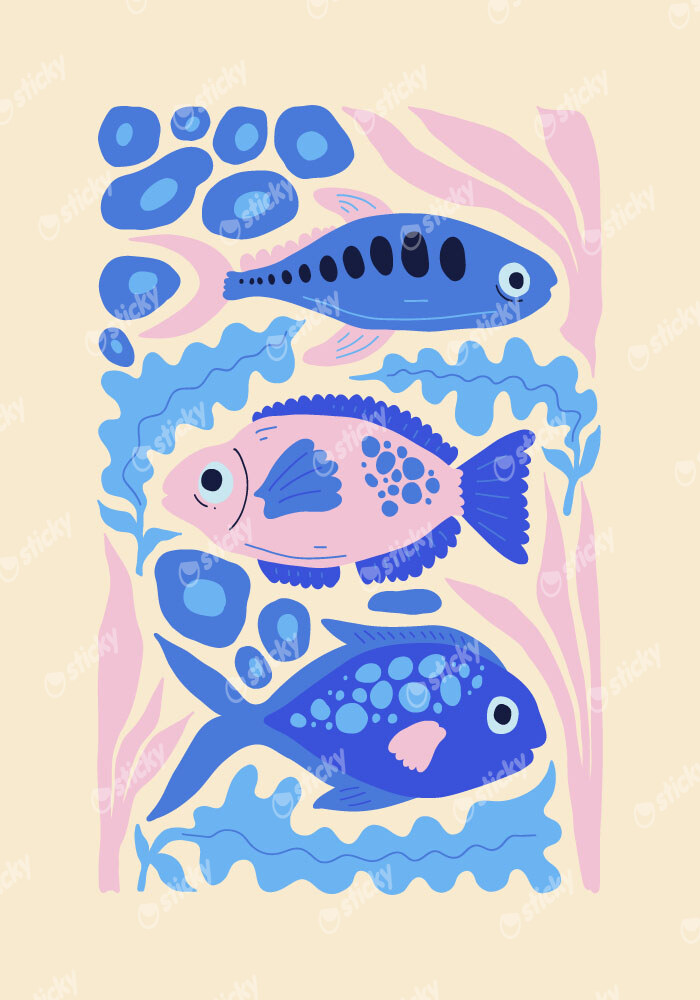 Πόστερ MATISSE STYLE FISH 3