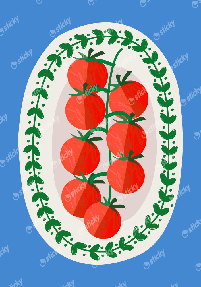 Πόστερ TOMATOES ILLUSTRATION
