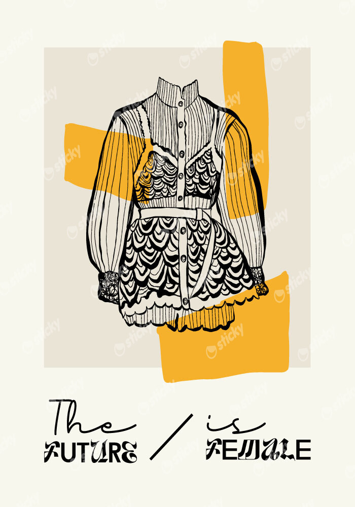 Πόστερ LADYLIKE THE FUTURE IS FEMALE