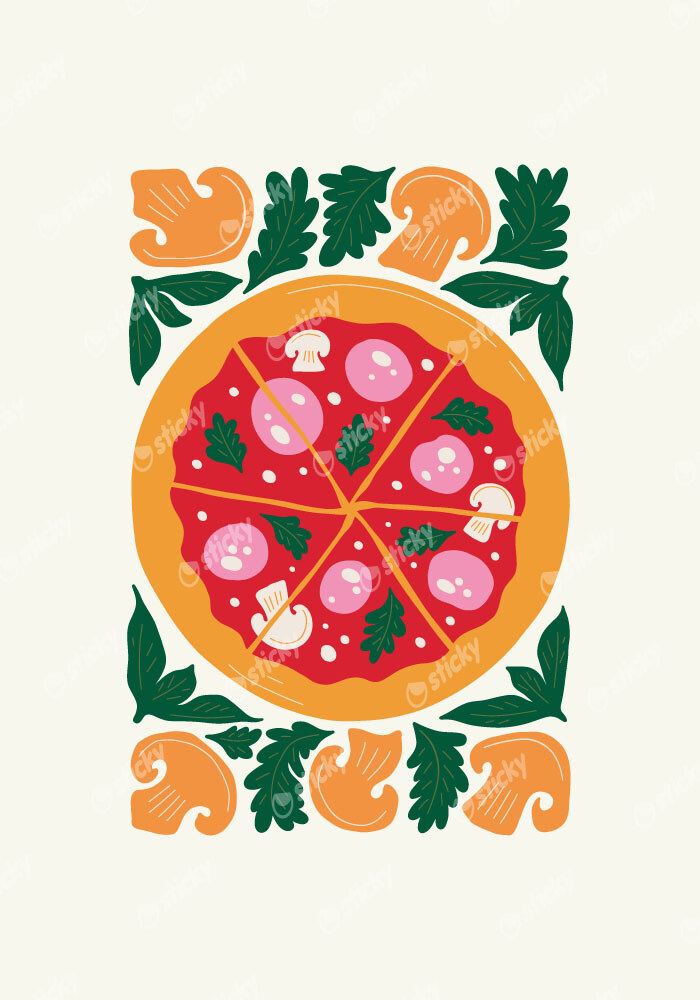 Πόστερ ABSTRACT PIZZA