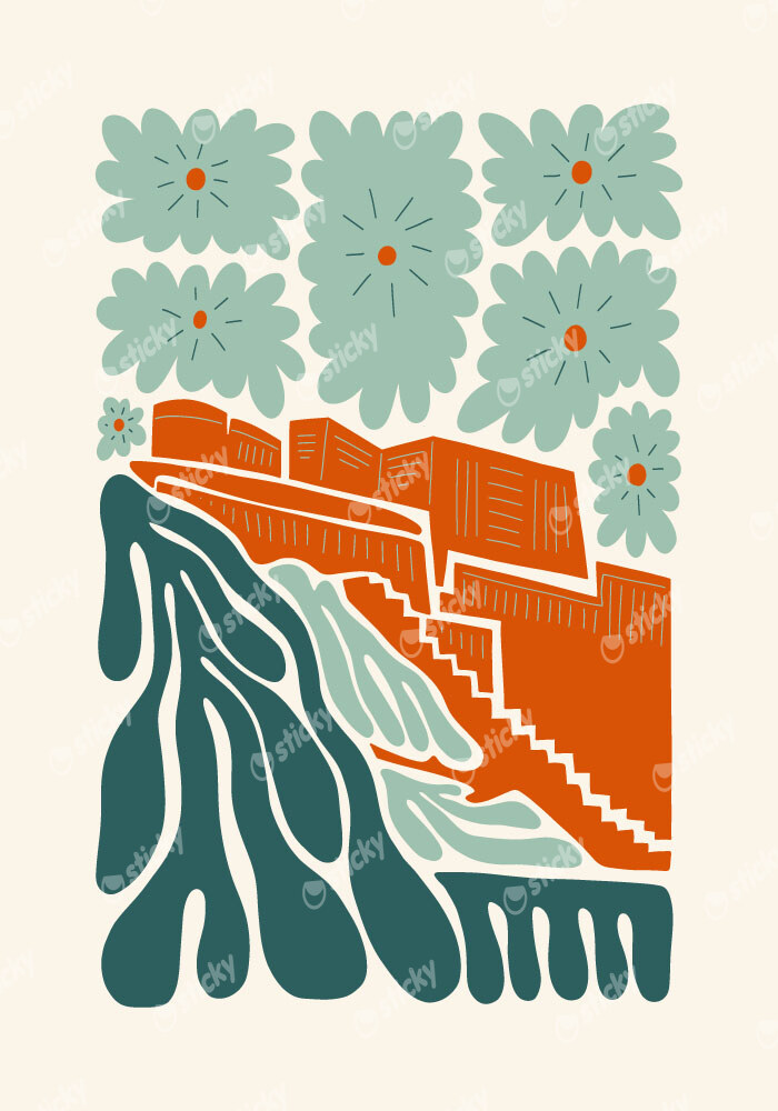 Πόστερ ABSTRACT TIBET PALACE